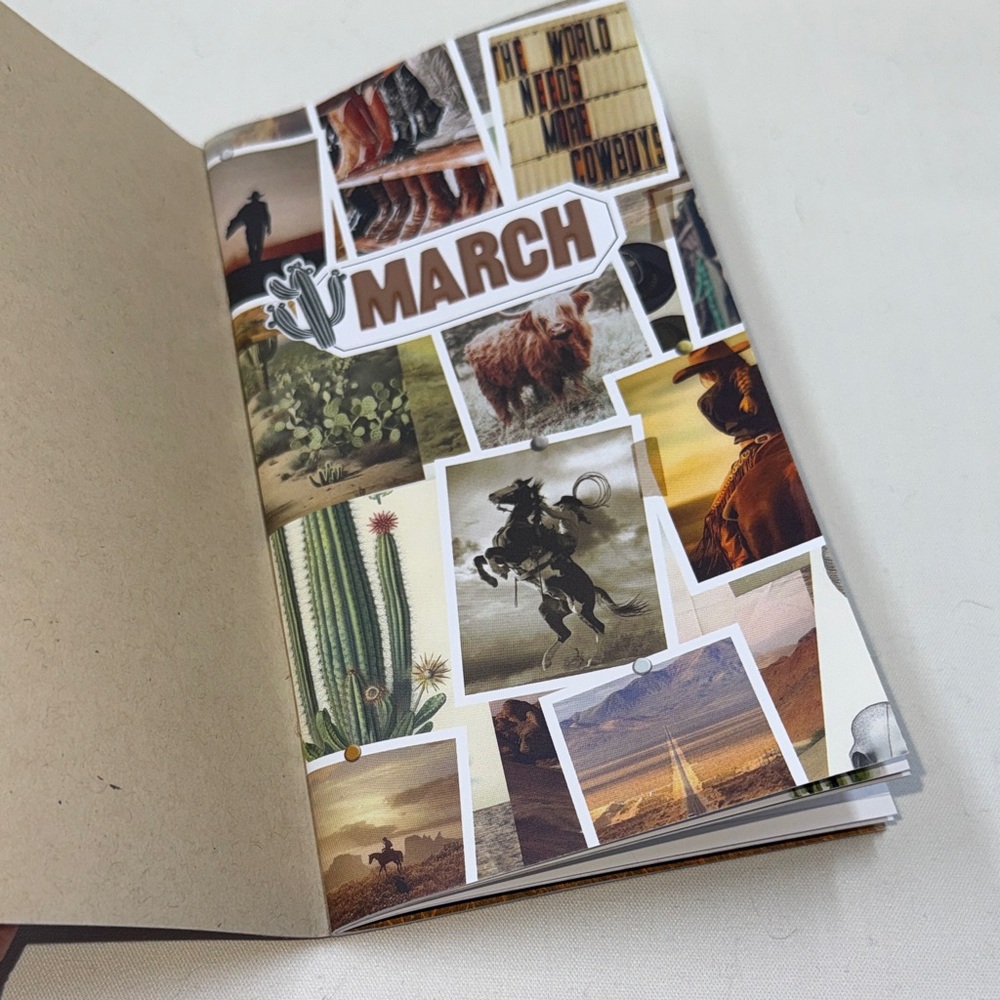 Cocoa Daisy *used Western Cowboy Craft Sticker March Memory Kit - 25+ pcs - Picture 3 of 10